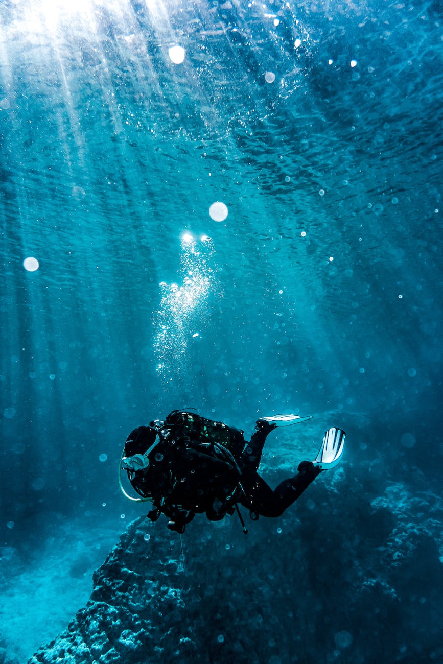 person on body of water